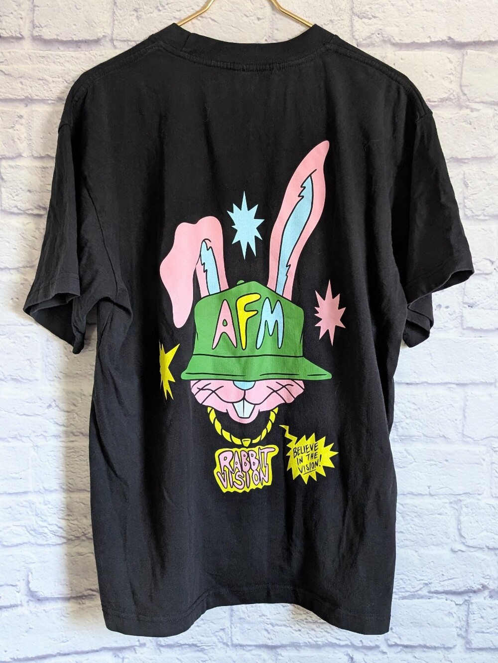 Action Figure Miles x Rabbits Freddie Gibbs Chain T-Shirt M Graphic Print AFM